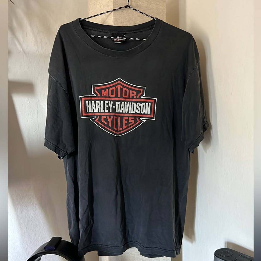 Vintage harley davidson grey oversize t shirt